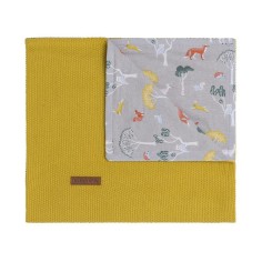 Babys only Gitterbettdecke Forest, Mustard 100 x 135 cm