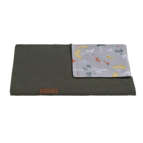 Babys only Gitterbettdecke Forest, Khaki 100 x 135 cm
