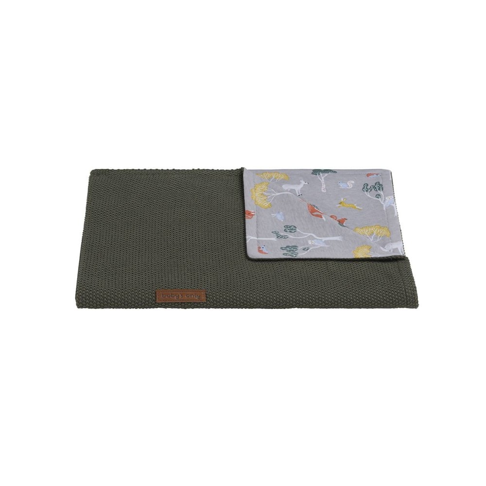 Babys only Gitterbettdecke Forest, Khaki 100 x 135 cm