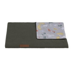 Babys only Gitterbettdecke Forest, Khaki 100 x 135 cm