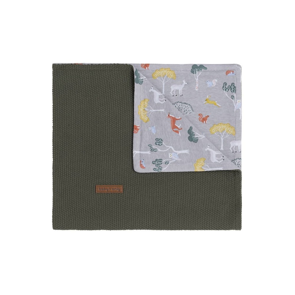 Babys only Gitterbettdecke Forest, Khaki 100 x 135 cm