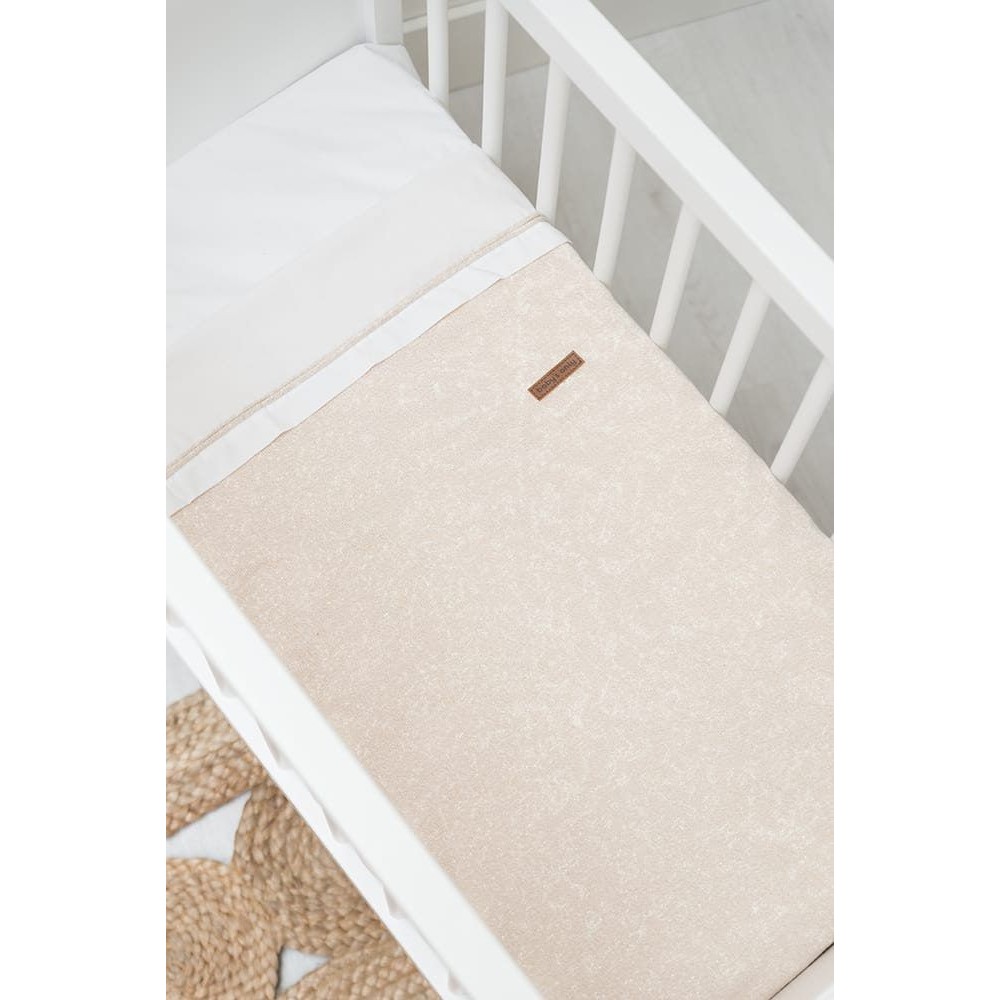 Babys only Gitterbettdecke soft Sparkle, Gold-Elfenbein Melee 100 x 135 cm