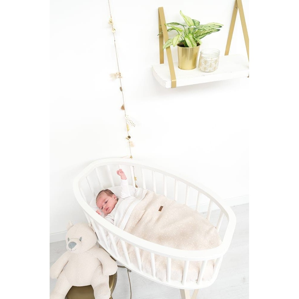 Babys only Gitterbettdecke soft Sparkle, Gold-Elfenbein Melee 100 x 135 cm