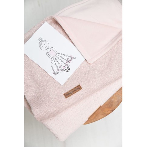 Babys only Gitterbettdecke soft Sparkle, Silber-Rosa Melee 100 x 135 cm