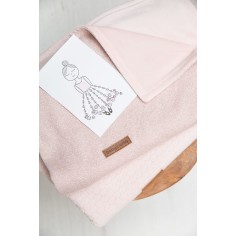 Babys only Gitterbettdecke soft Sparkle, Silber-Rosa Melee 100 x 135 cm