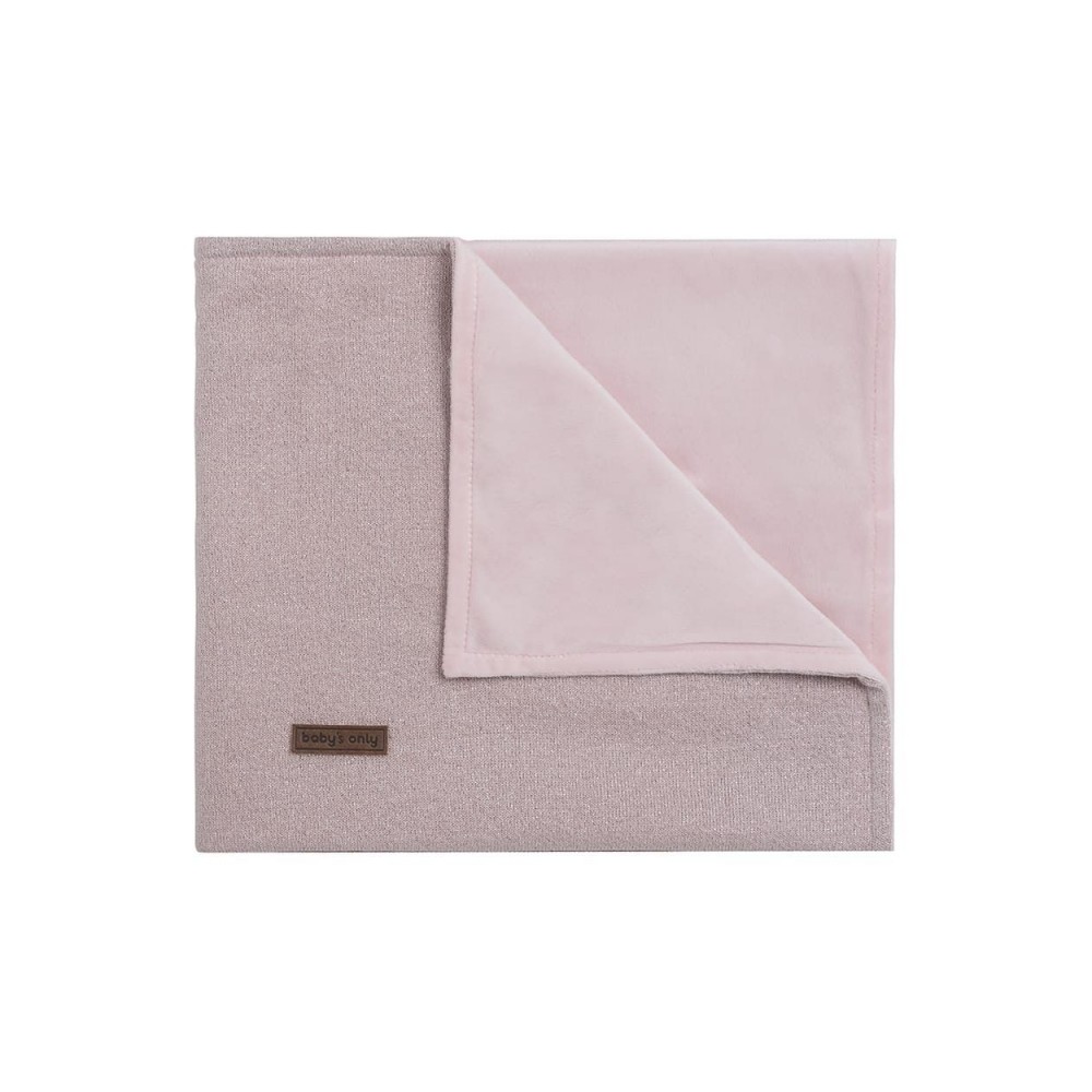Babys only Gitterbettdecke soft Sparkle, Silber-Rosa Melee 100 x 135 cm