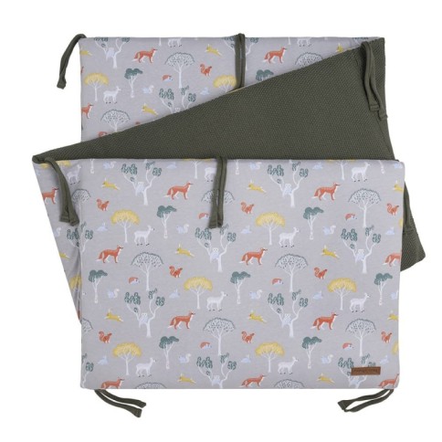 Babys only Bettnest Leaf, Silbergrau