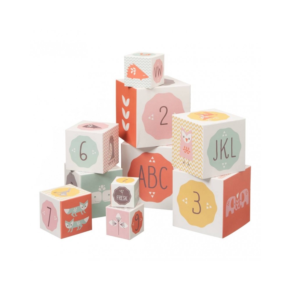 Fresk Tour empilée, Amis de la forêt / Rose