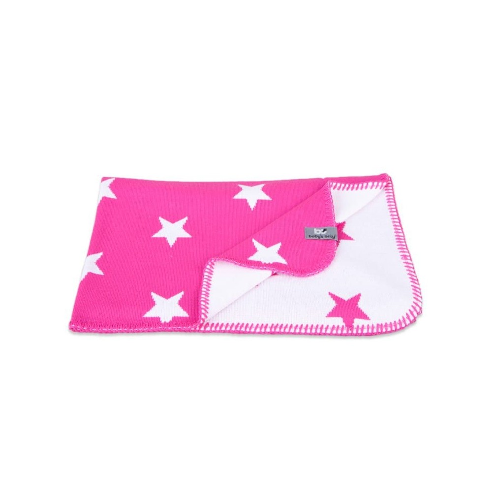 Babys only Gitterbettdecke, Fuchsia/Weiß