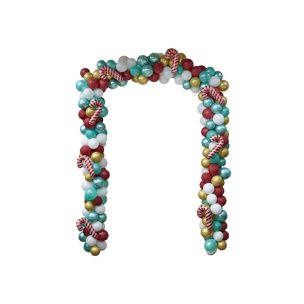 Ballonbogen Weihnachten Zuckerstange