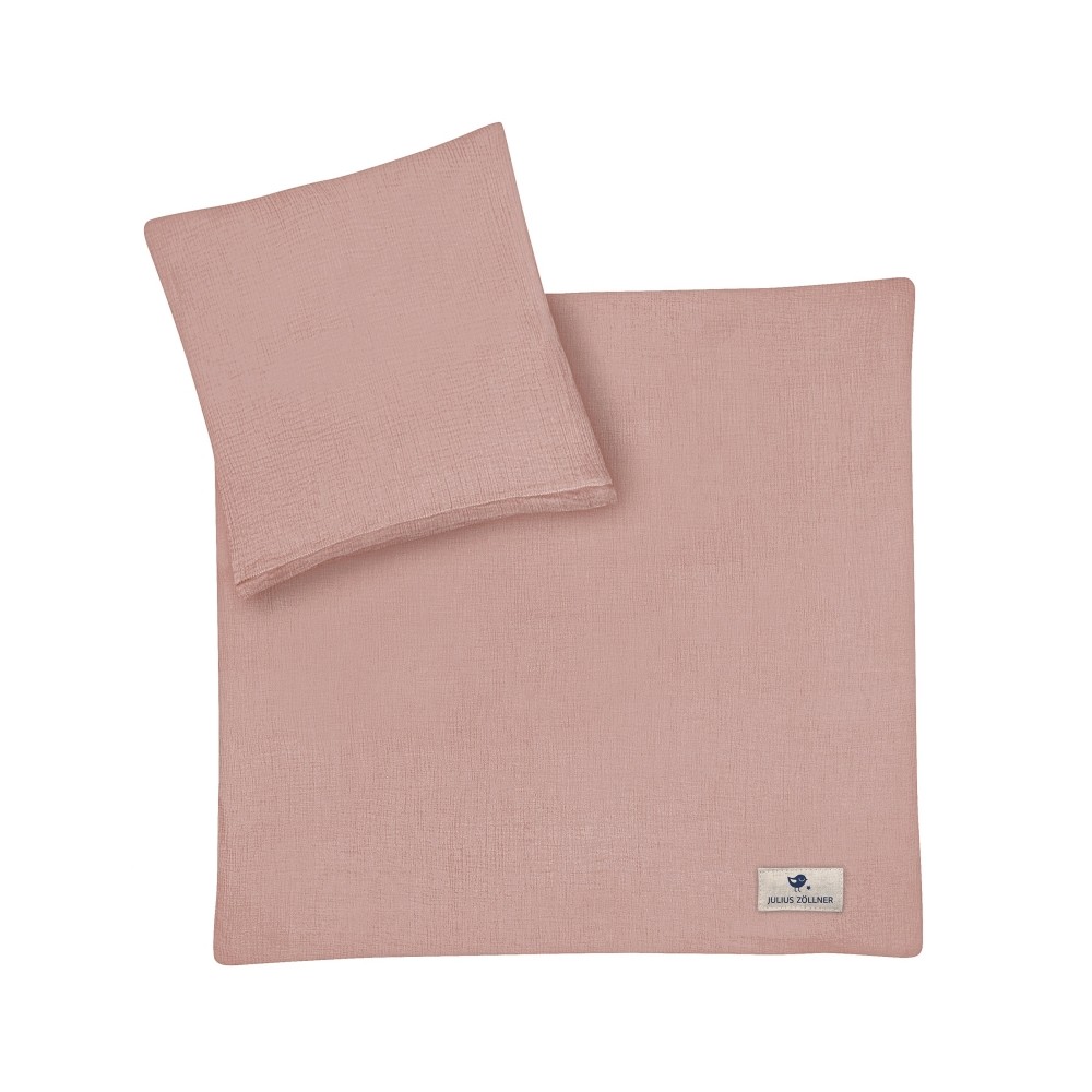 Julius Zöllner Bettwäsche Musselin 100x135/40x60 cm, Dusty Rose