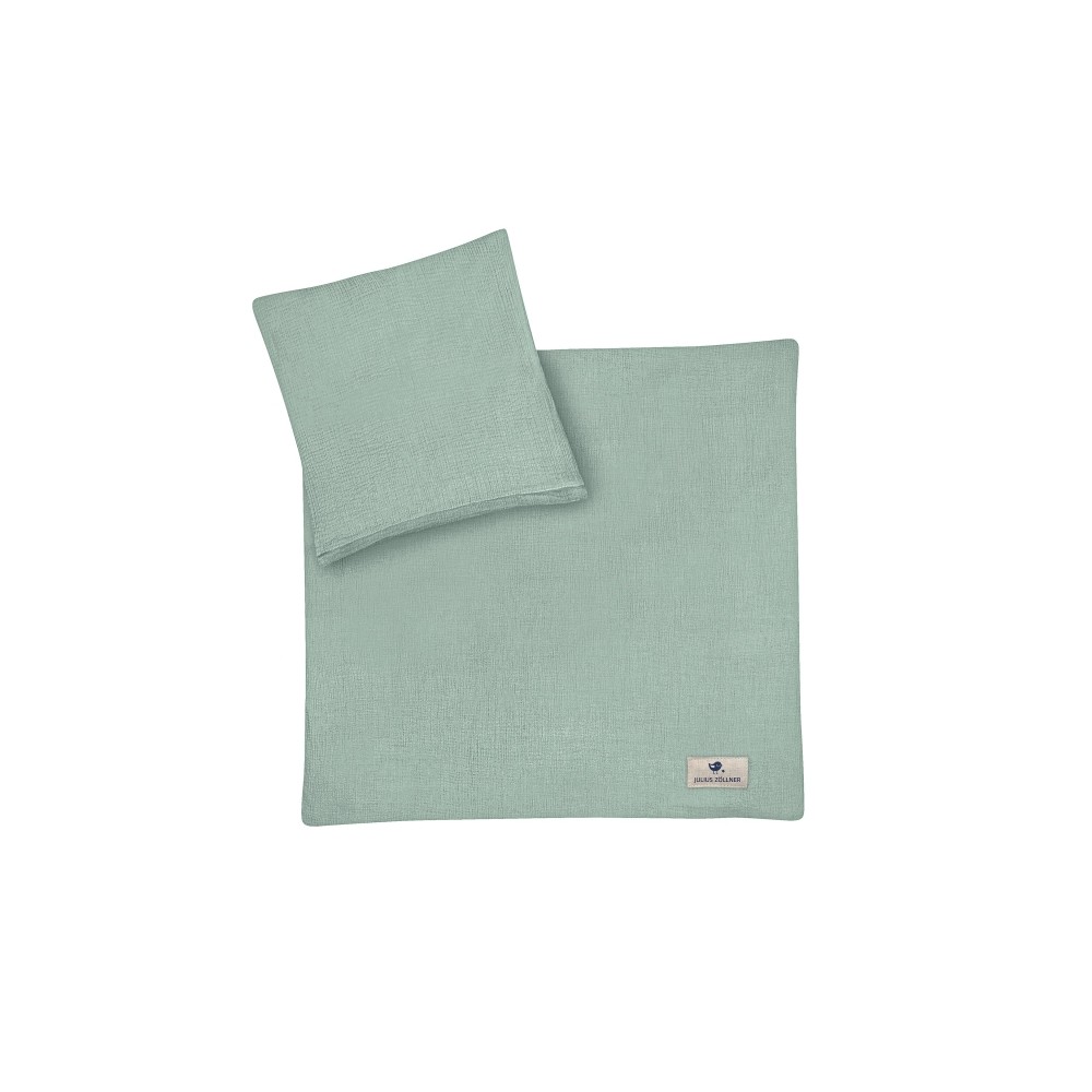 Julius Zöllner Bettwäsche Musselin 100x135/40x60 cm, Grün
