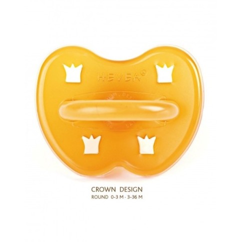 Hevea Schnuller, Krone, 0-3 Monaten (rund)
