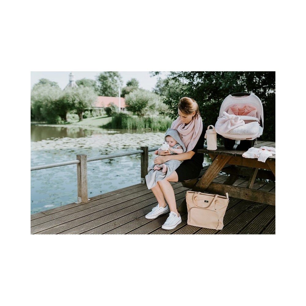 Kapuzendecke Soft Sparkle, Silber-Rosa Melee