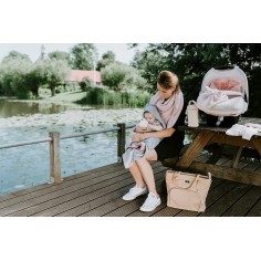 Kapuzendecke Soft Sparkle, Silber-Rosa Melee