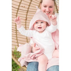 Kapuzendecke Soft Sparkle, Silber-Rosa Melee