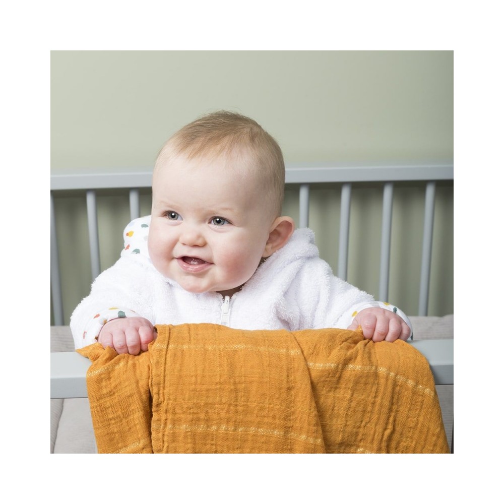 Babys only Swaddle Sparkling, Ocker (2er Pack, 65x65cm)