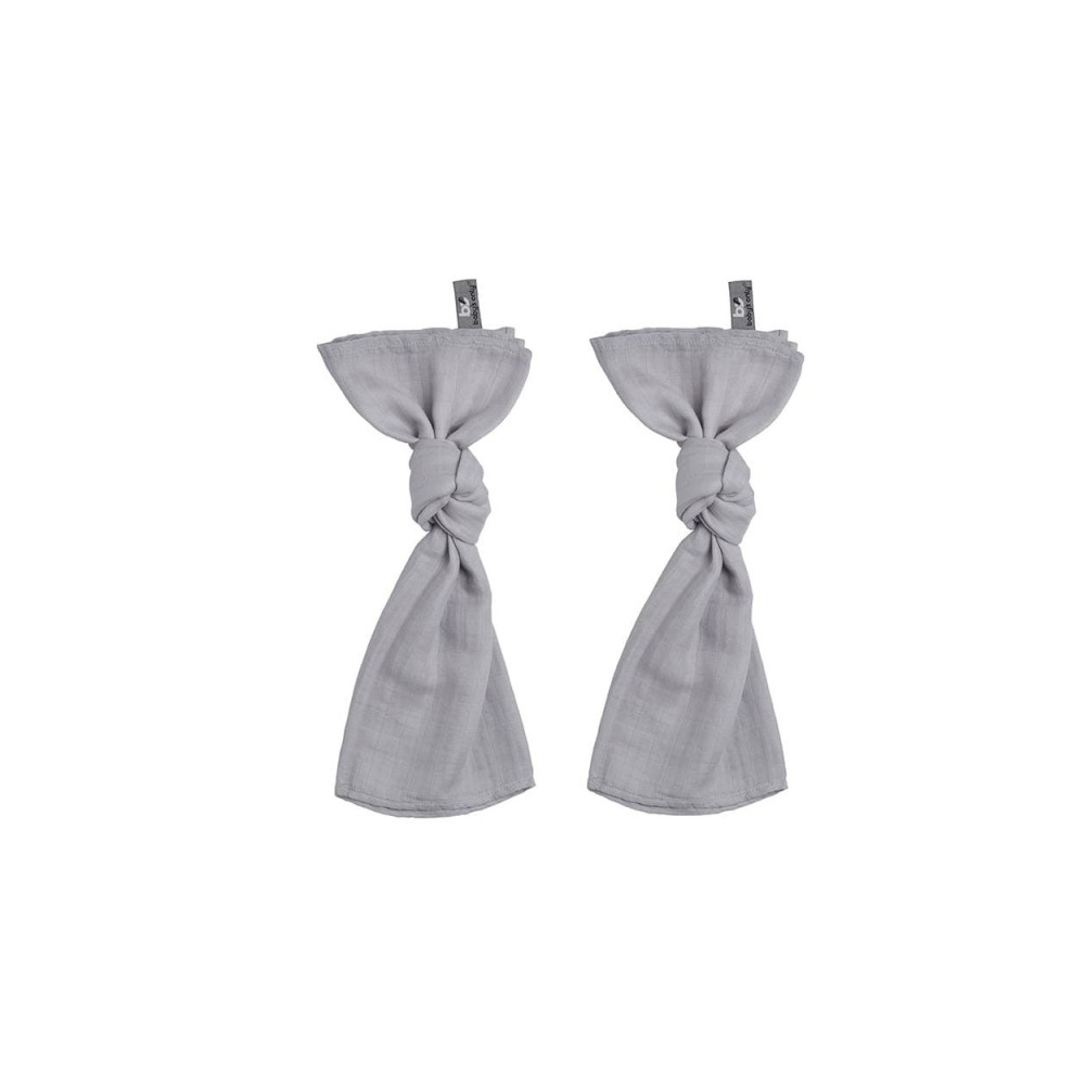 Babys only Swaddle, Silbergrau (2er Pack, 65x65cm)