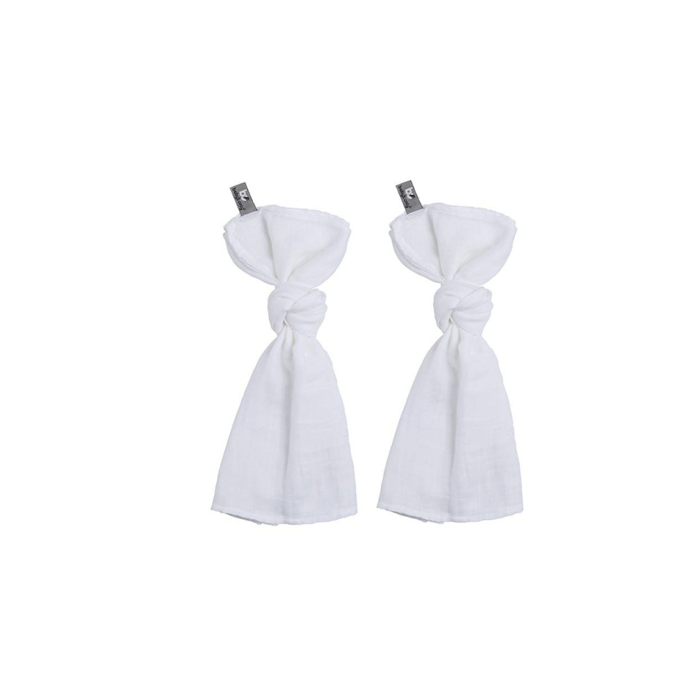 Babys only Swaddle, Weiss  (2er Pack, 65x65cm)