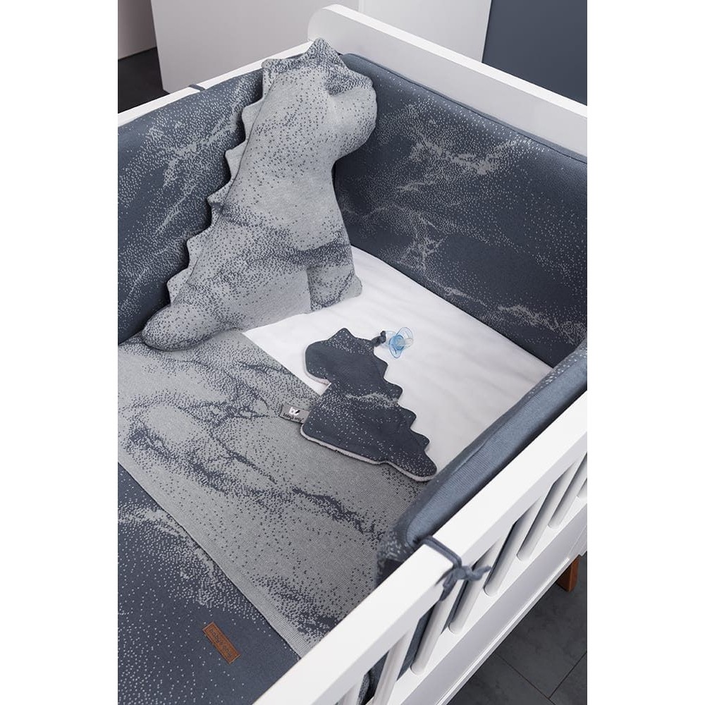 Babys only Schnullertuch Marble, Granit/Grau