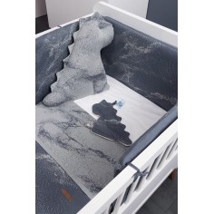 Babys only Schnullertuch Marble, Granit/Grau