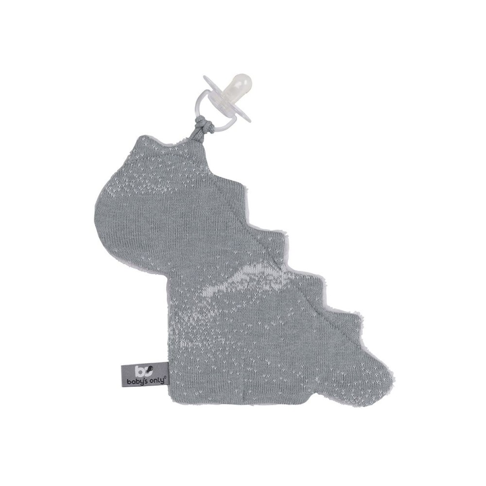 Babys only Schnullertuch Marble, Grau/Silbergrau