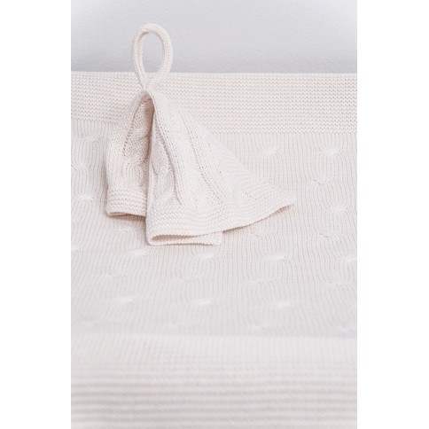 Babys only Schnullertuch Cable, Anthrazit