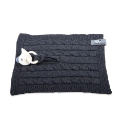 Babys only Schnullertuch Cable, Anthrazit