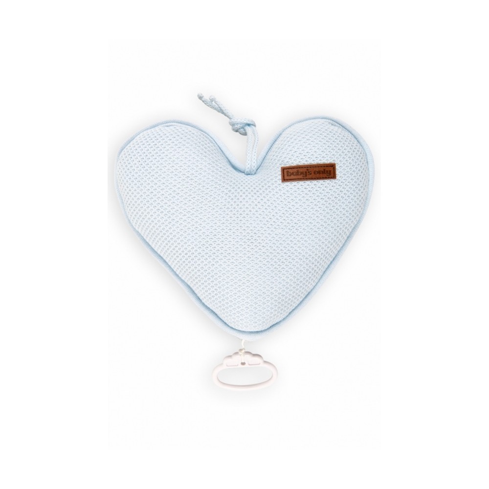 Baby`s Only Music Clock Heart, Classic, Powder Blue