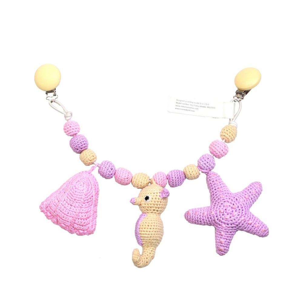 natureZOO Kinderwagenkette, Starfish-Seahorse-Mussel