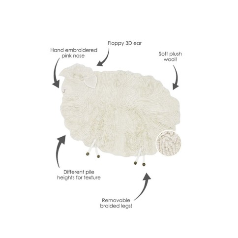 Teppich Woolable Pink Nose Sheep