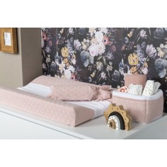 Babys only Strickkorb, Hellblau/ Sterne Grau