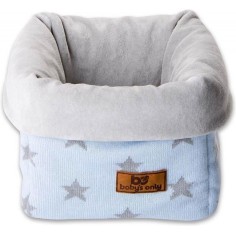 Babys only Strickkorb, Hellblau/ Sterne Grau