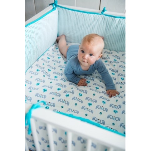 Fresk Laufgittereinlage/ Krabbeldecke, Whale Mellow Rose