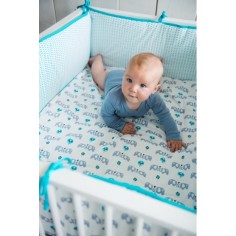 Fresk Laufgittereinlage/ Krabbeldecke, Whale Mellow Rose