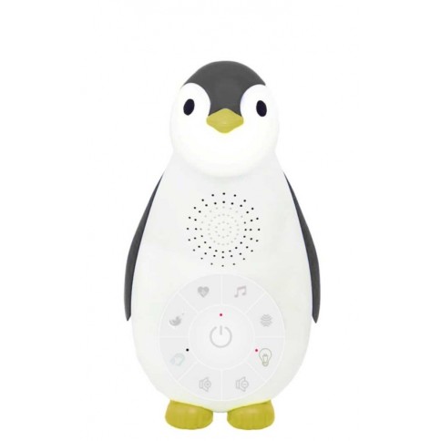 Lumière de nuit avec aide de sommeil Pingouin Zoe, gris