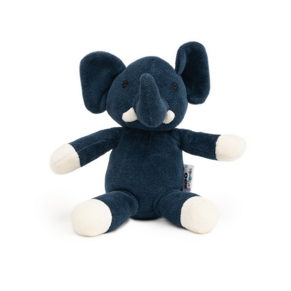 natureZOO Bio-Velour-Teddybär, Dunkelblauer Elefant