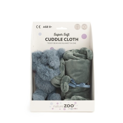 natureZOO Kuscheltuch, Blauer Elefant