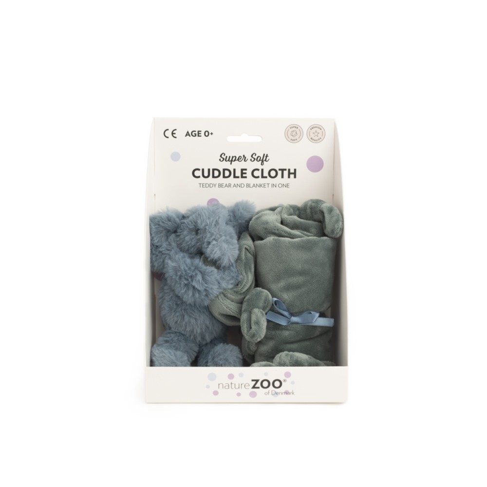 natureZOO Kuscheltuch, Blauer Elefant