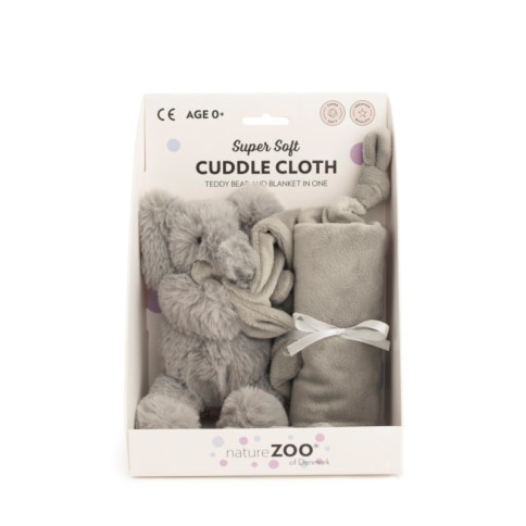 natureZOO Schmusetuch, Dunkelgrauer Elefant