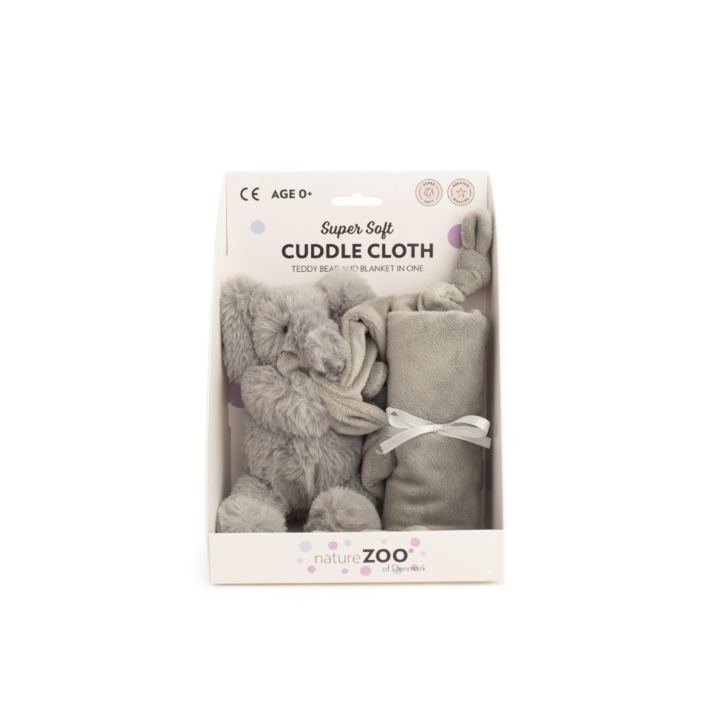 natureZOO Schmusetuch, Dunkelgrauer Elefant