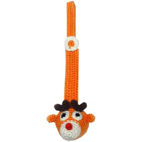 natureZOO Schnullerhalter, Orange Rentier