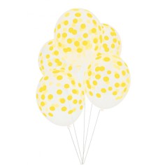 My Little Day Ballons en latex, 5 pcs. - Confettis Jaune