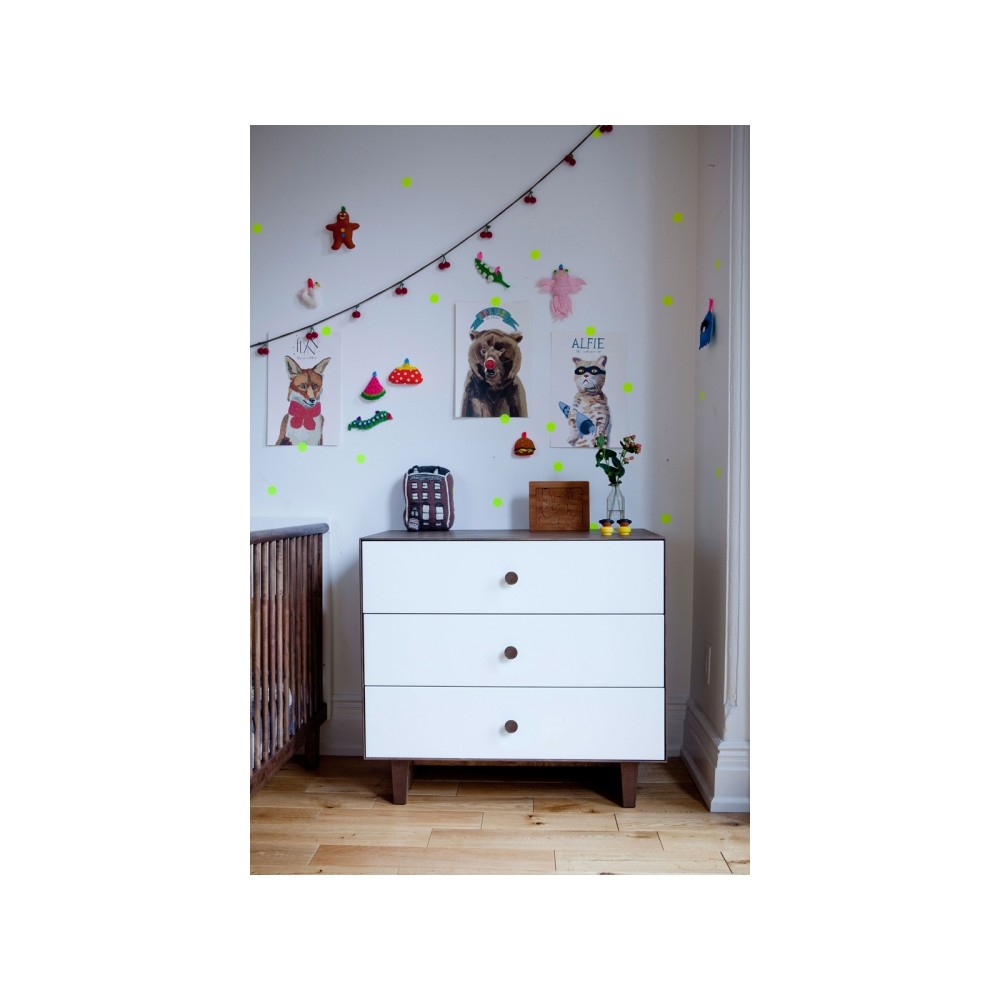 Table à langer "Merlin 6" (Base: Sparrow), Noyer