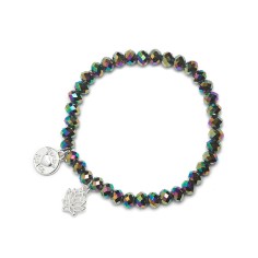 Bracelet, charme, huile de lotus