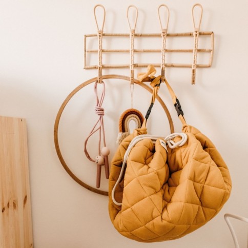 Spielzeugtasche & Krabbeldecke, Mustard Chai Tea