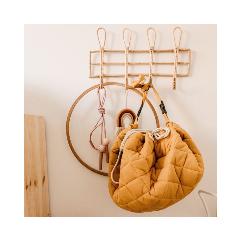 Spielzeugtasche & Krabbeldecke, Mustard Chai Tea