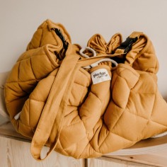 Spielzeugtasche & Krabbeldecke, Mustard Chai Tea