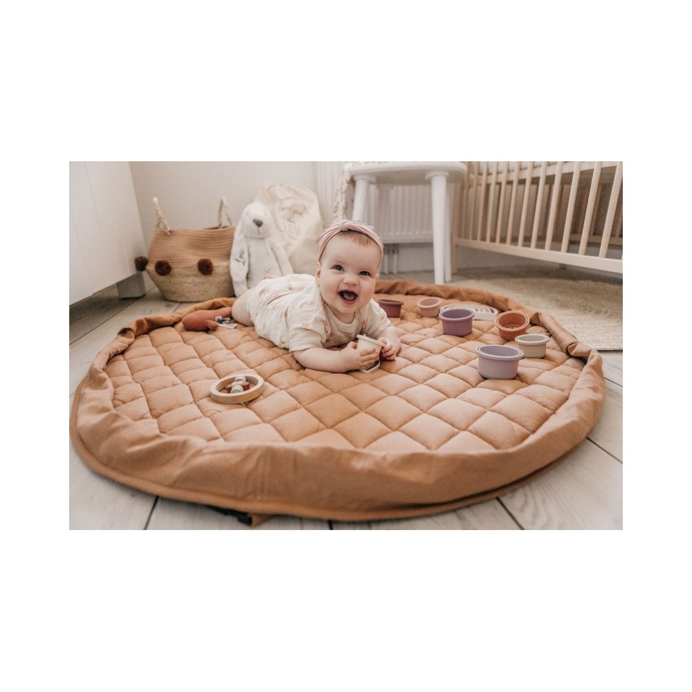 Spielzeugtasche & Krabbeldecke 3-in-1, Tawny Brown