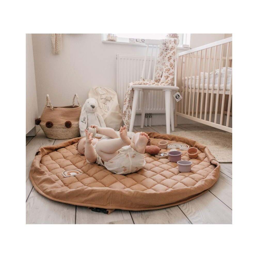 Spielzeugtasche & Krabbeldecke 3-in-1, Tawny Brown
